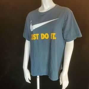 Nike Just Do It Blue Short Sleeve Tee Shirt (M)